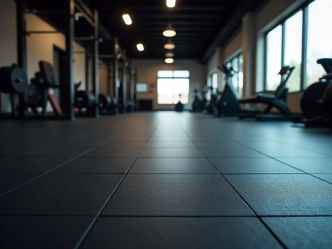 Ruang gym dengan peralatan olahraga